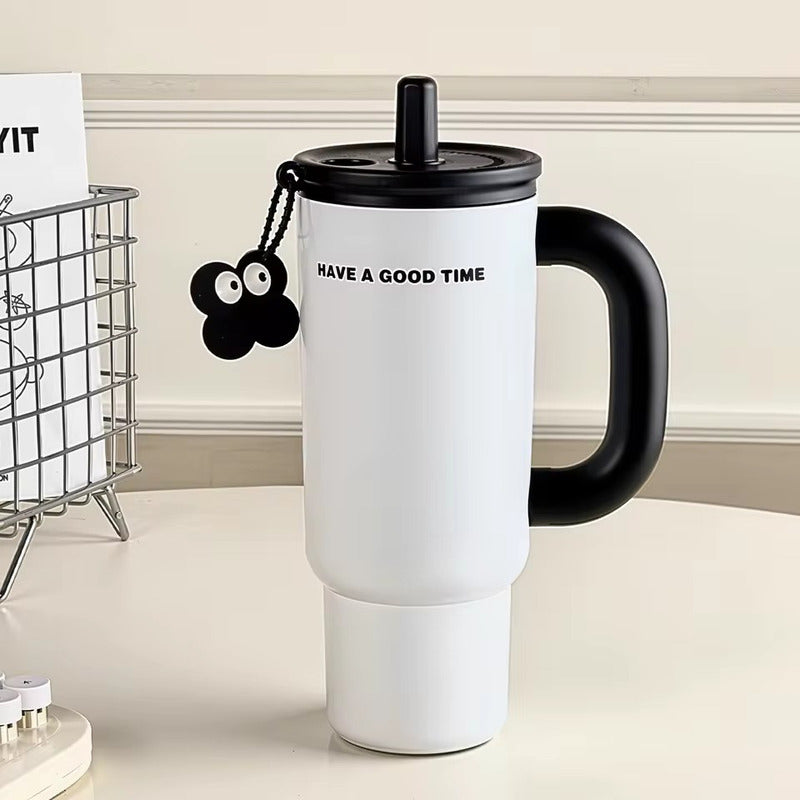 Vaso Termo Metal Acero Inoxidable 700ml Capacidad Popote